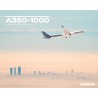 Poster A350-1000 vue en vol