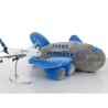 Airbus A380 plush plane blue grey Aircraft model