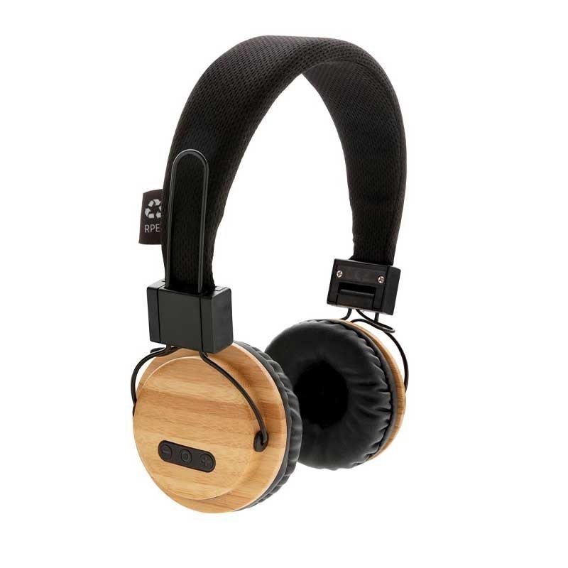 Casque Audio sans fil en bambou