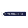 Porte clés bleu Airbus "We make it fly"