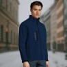 Men's softshell zipped jacket