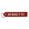 Porte-clés rouge Airbus "We make it fly"