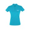 Women light blue polo shirt