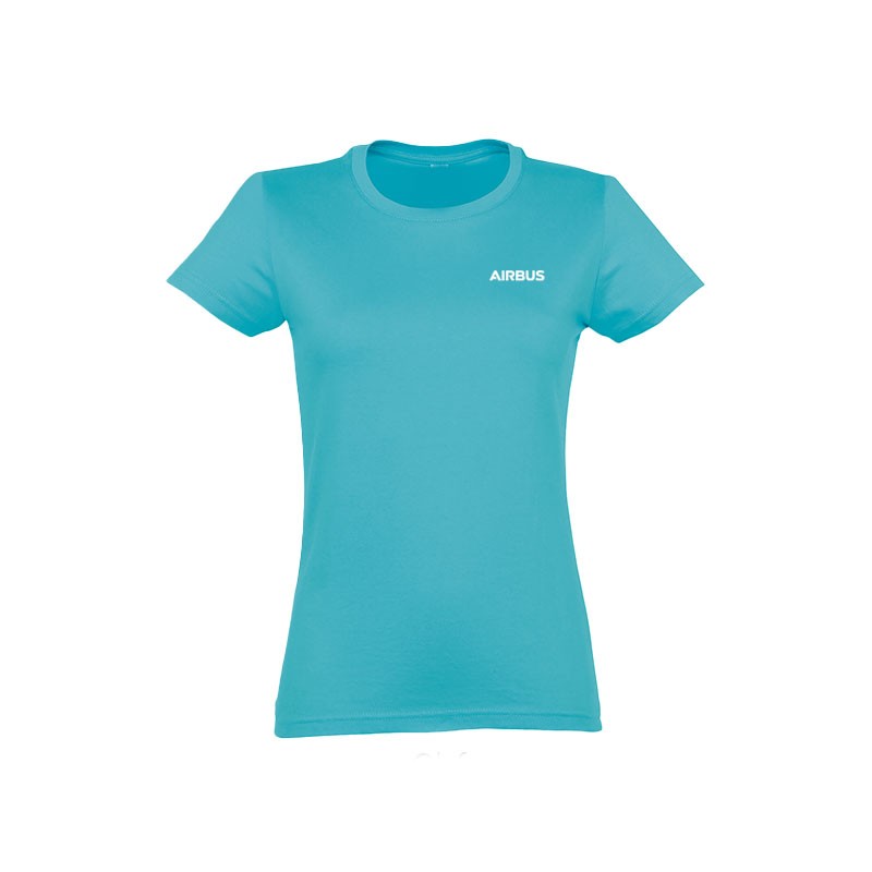 Women light blue tee shirt