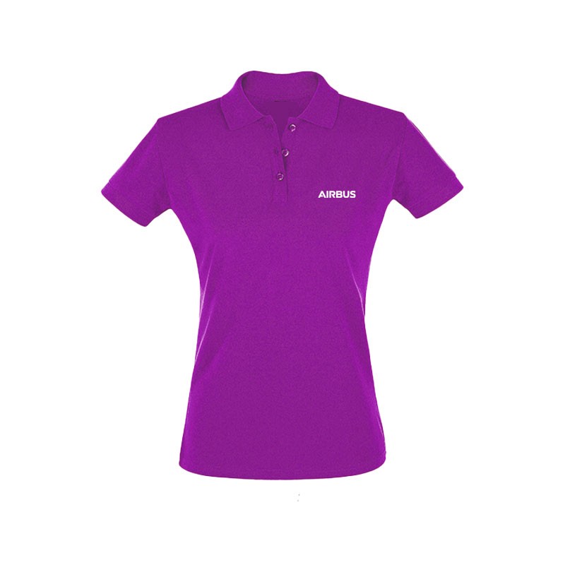 Women purple polo shirt