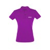 Women purple polo shirt