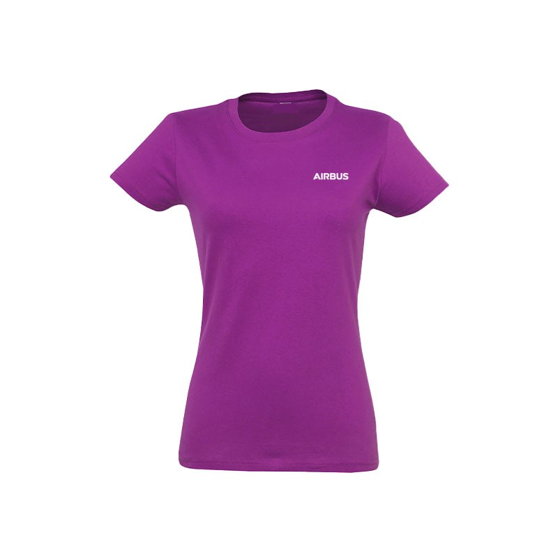Women purple tee shirt