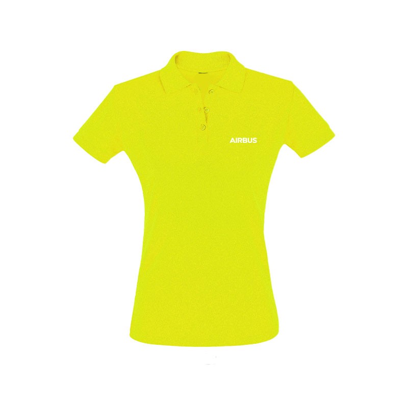 Women yellow polo shirt
